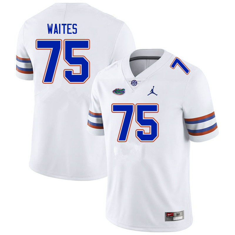 Men #75 Kamryn Waites Florida Gators College Football Jerseys Sale-White